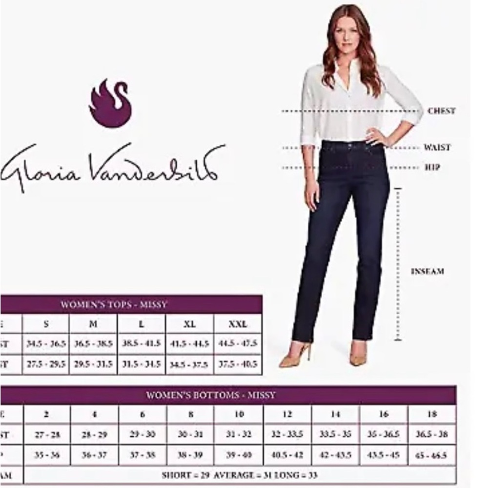 Like new Gloria Vanderbilt Womens Amanda jeans - Picture 7 of 8